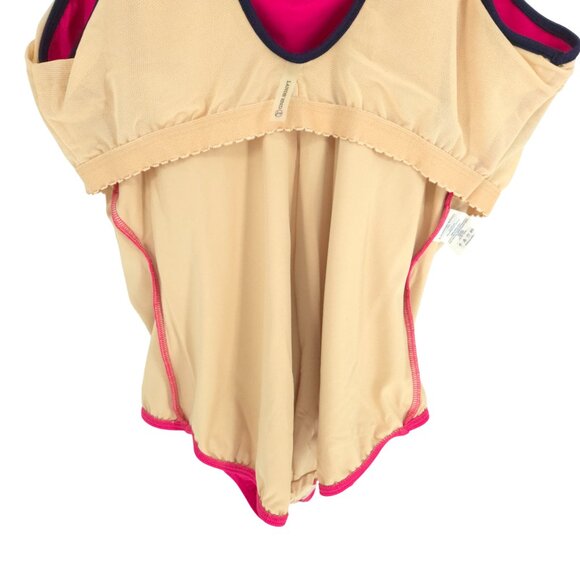 Lands' End Swim suit Pink One Piece Summer Vacation Pool Party Ocean Modest 22W - Picture 15 of 16